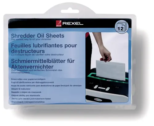 PACK 12 HOJAS LUBRICANTES REXEL