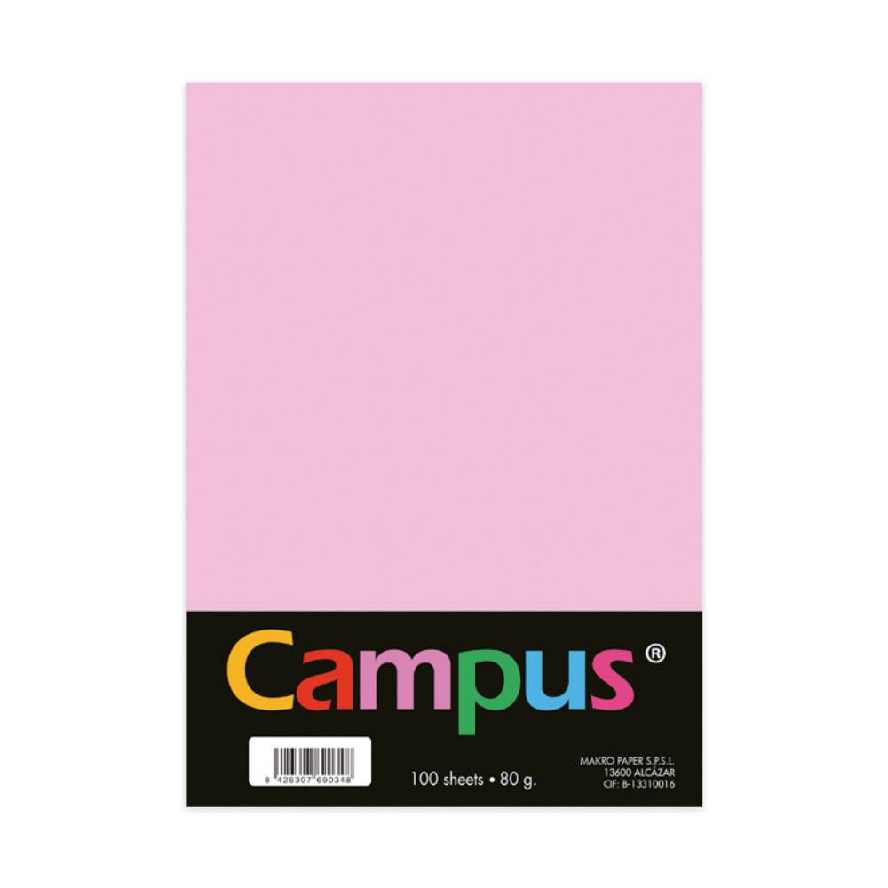 PAPEL A4 80GR 100H ROSA