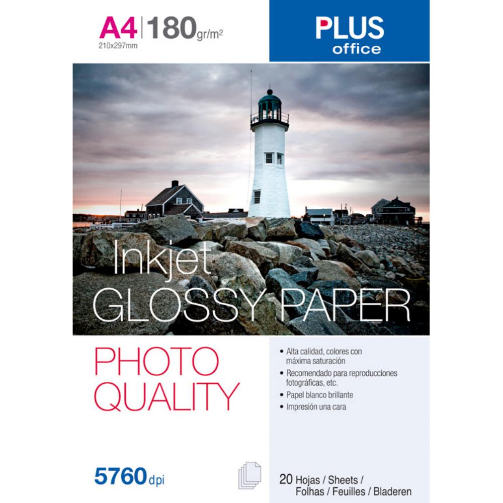 PAPEL A4 PHOTO GLOSSY 180GR