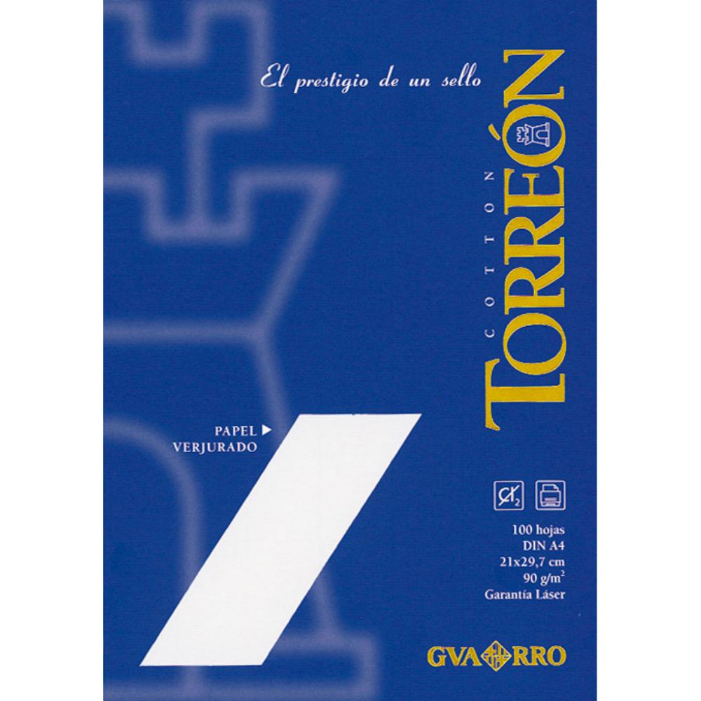 PAPEL A4 VERJURA 100H 90g BLAN.
