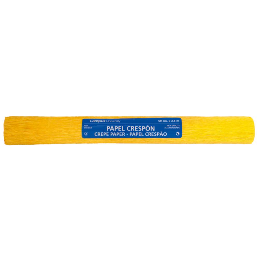 PAPEL CRESPON 50*250 AMARILLO OSCURO