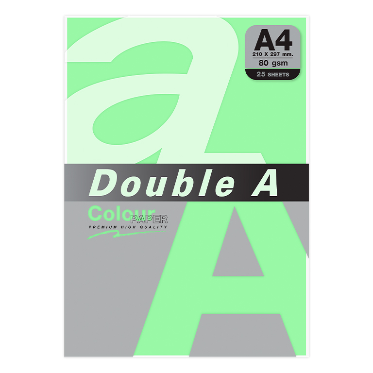 PAPEL DOUBLE A A4 80GR 25H ESMERALDA