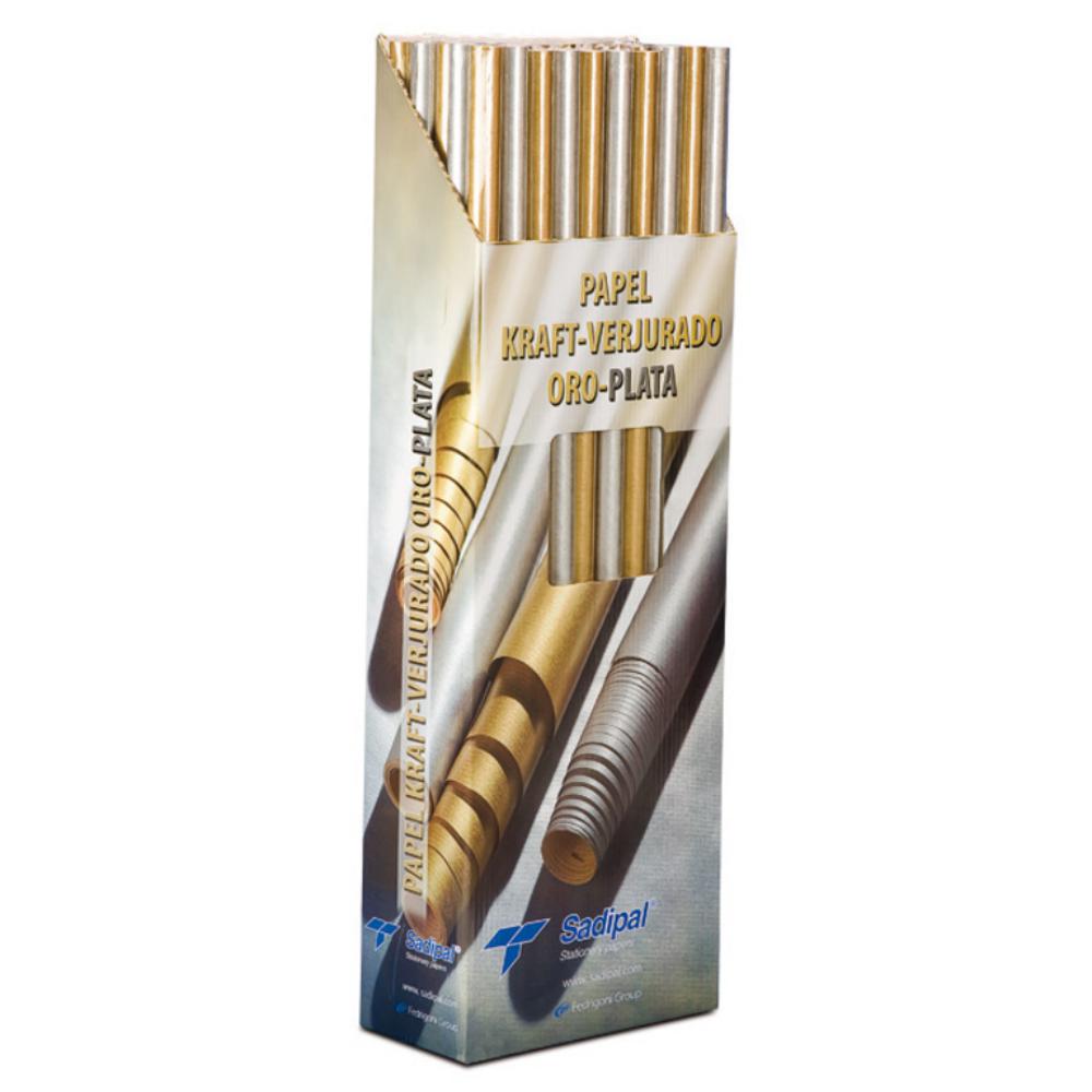 PAPEL KRAFT ORO/PLATA EXP.50UD