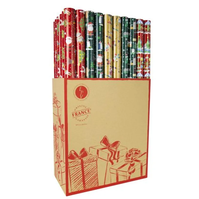 PAPEL REGALO 0,70X2M NC2M NAVIDAD (60u)