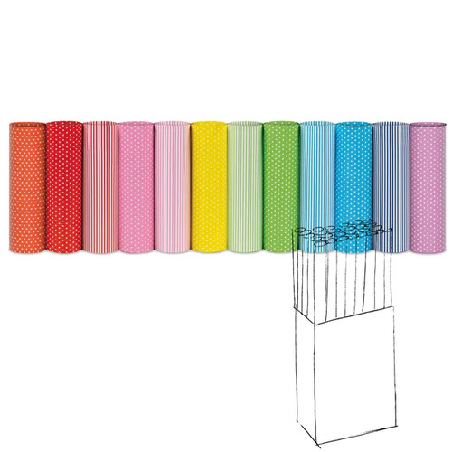 PAPEL REGALO TT LUNARES/RAYAS 0.70x2MTRS (50u)