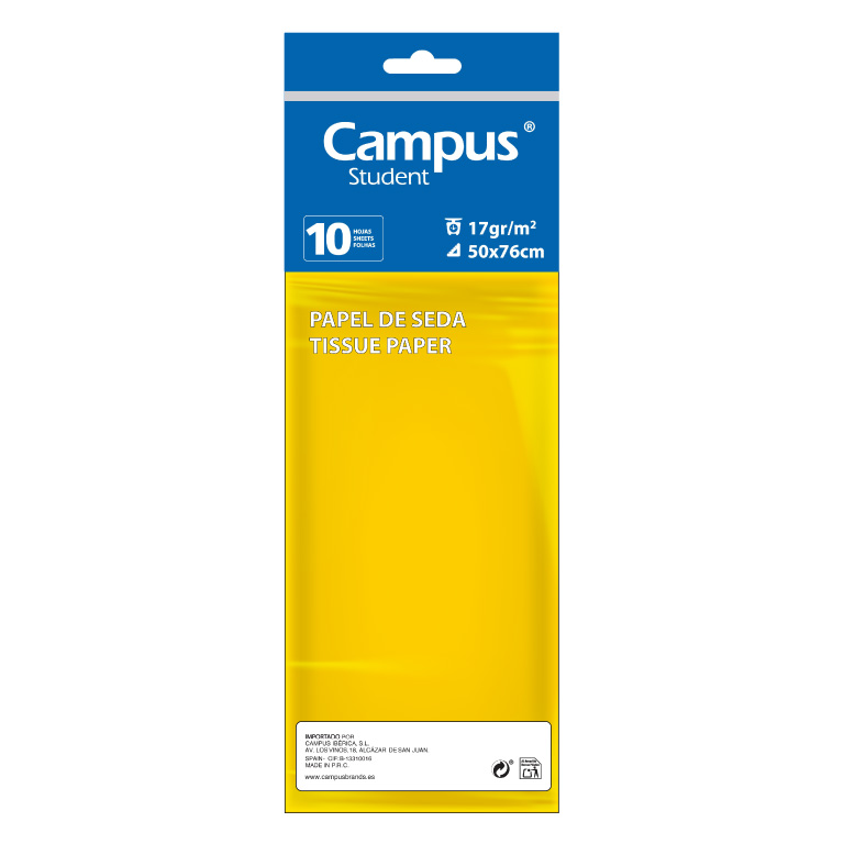 PAPEL SEDA 10 H AMARILLO MAKRO