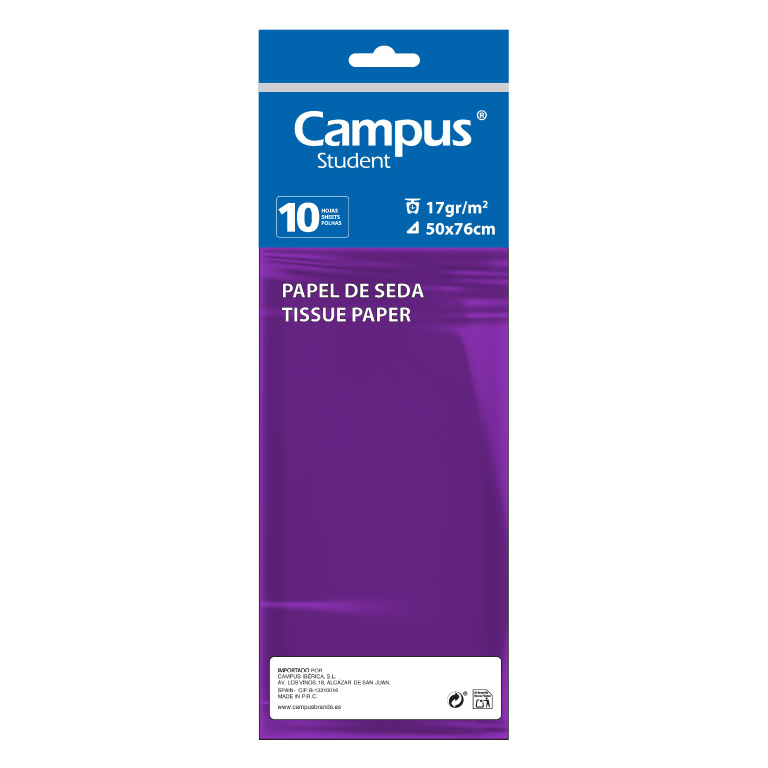 PAPEL SEDA 10 H VIOLETA MAKRO