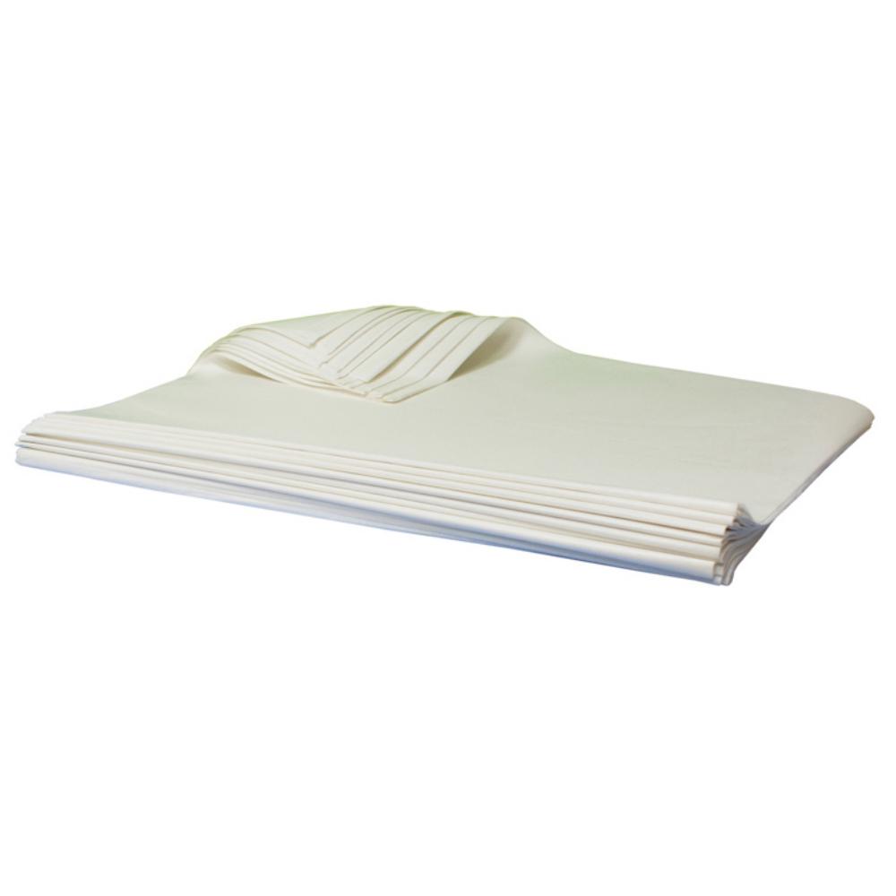 PAPEL SEDA RESMA 50CMX76CM BLANCO 25 HOJAS