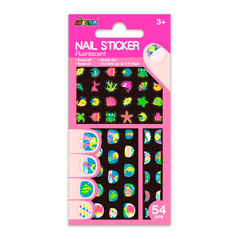 PEGATINAS UÑAS AVENIR MAR FLUOR