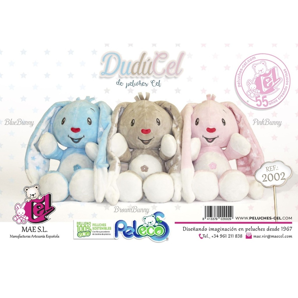 PELUCHES CONEJITO DUDUCEL SURTIDOS