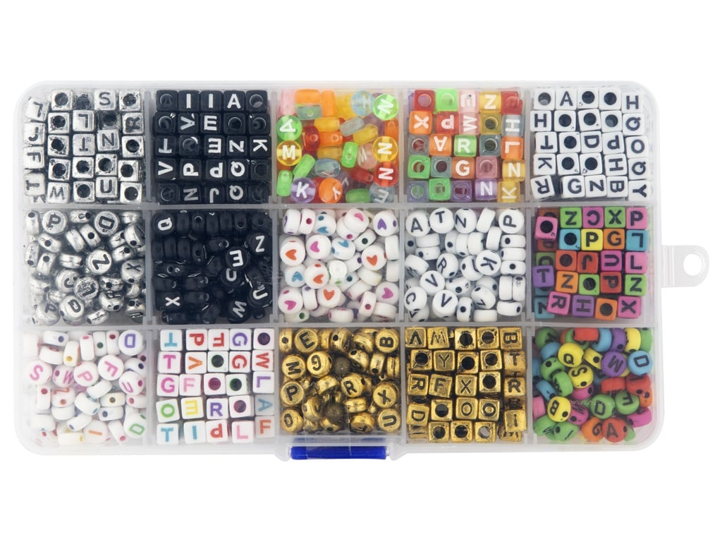 ABALORIOS ABC CUADRADAS+REDONDAS 240020