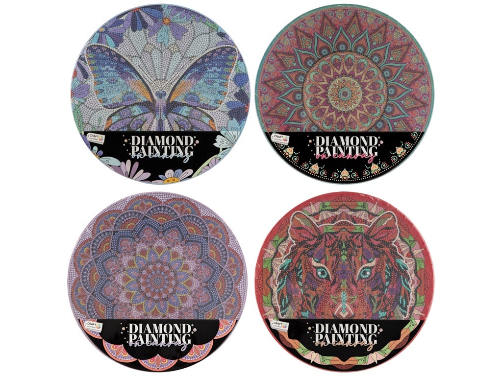 PINTAR CON DIAMANTES MANDALA 30CM REDONDO