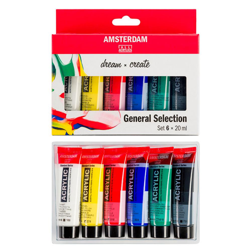 PINTURA ACRILICA AMSTERDAM 6 COL