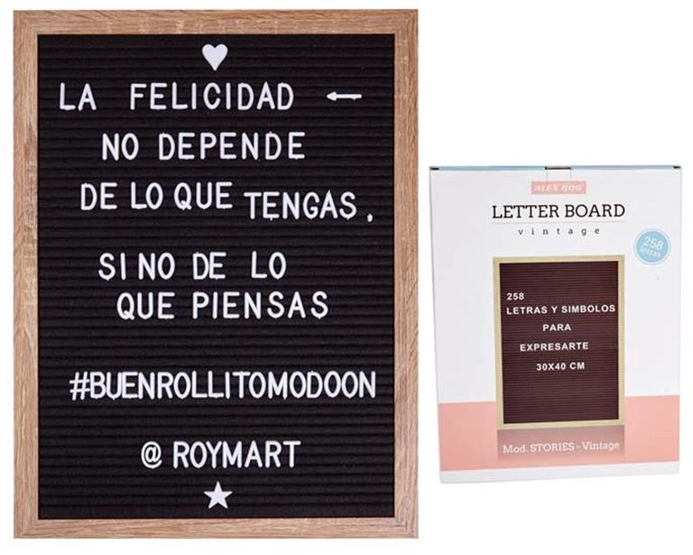 PIZARRA 30X40 ESCRIBIR FRASES