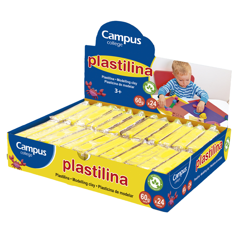 PLASTILINA 70 MAKRO AMARILLA