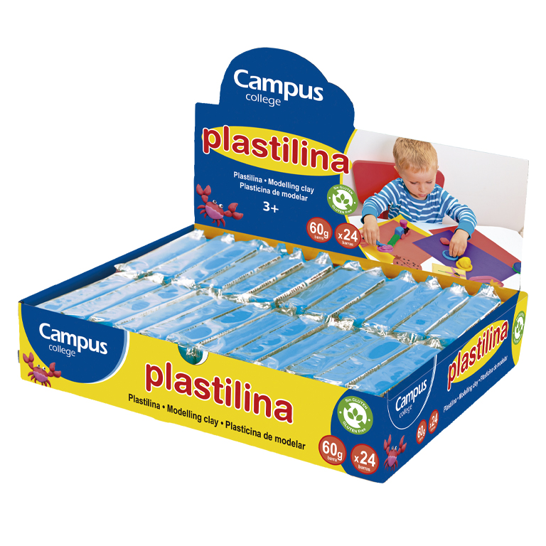 PLASTILINA 70 MAKRO AZUL CLARO