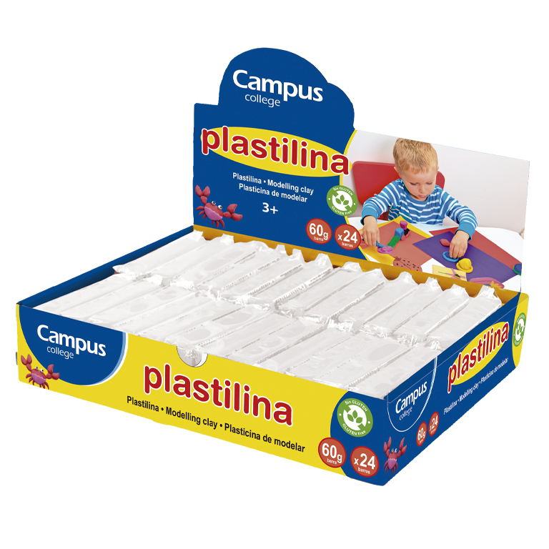 PLASTILINA 70 MAKRO BLANCA