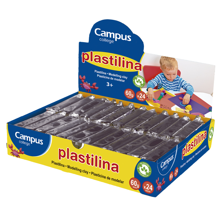 PLASTILINA 70 MAKRO NEGRA