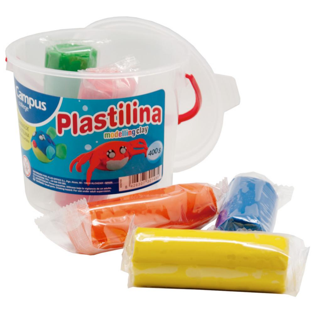 PLASTILINA BOTE 400gr. S/GLUTEN