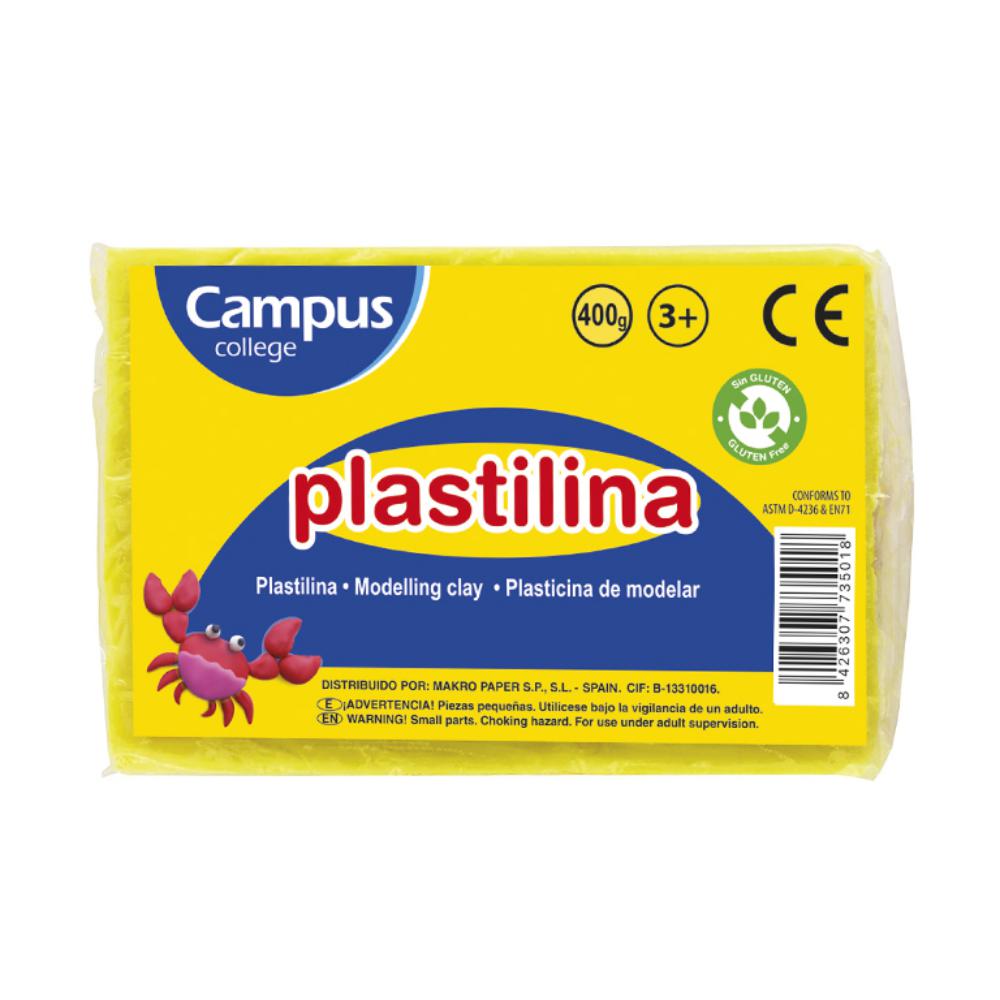 PLASTILINA GRANDE 400G AMARILLO