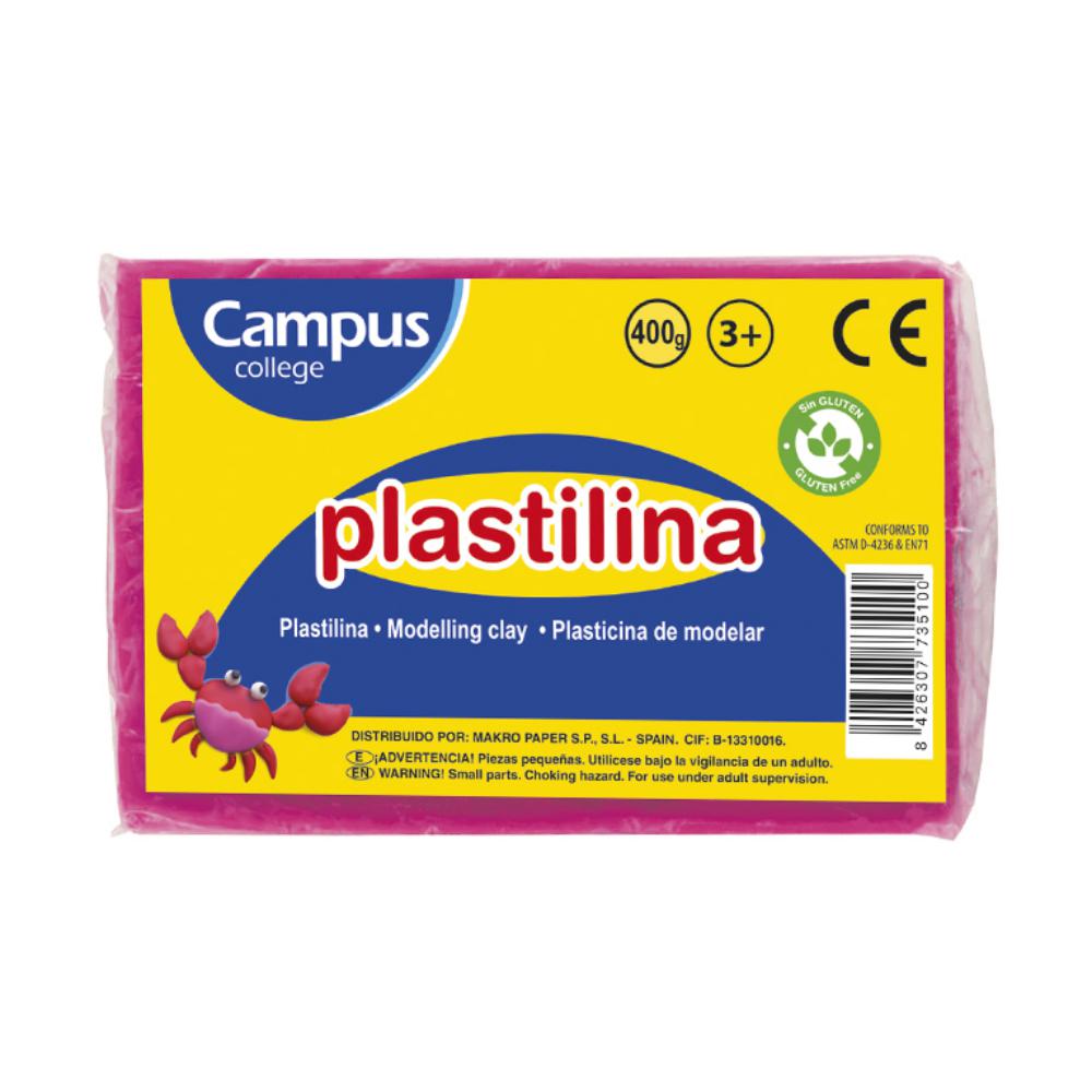 PLASTILINA GRANDE 400G ROSA