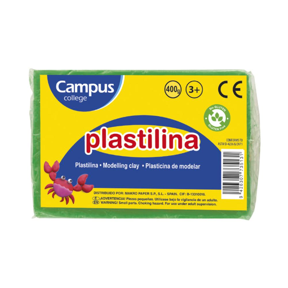 PLASTILINA GRANDE 400G VERDE CL