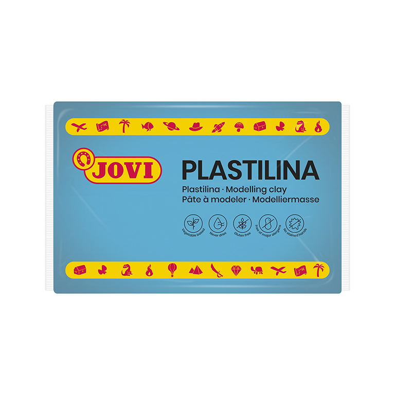 PLASTILINA JOVI 72 AZUL CLARO
