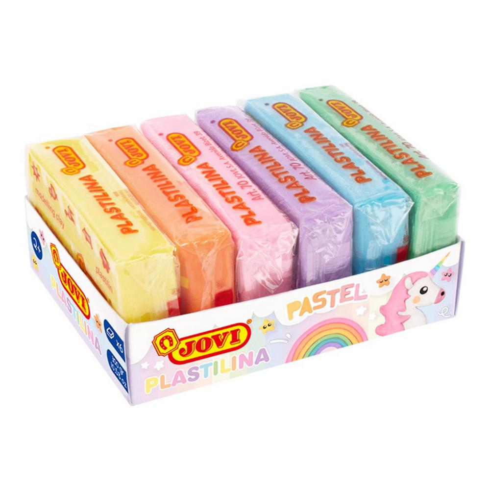 PLASTILINA JOVI PEQUEÑA 50G PASTEL 6U