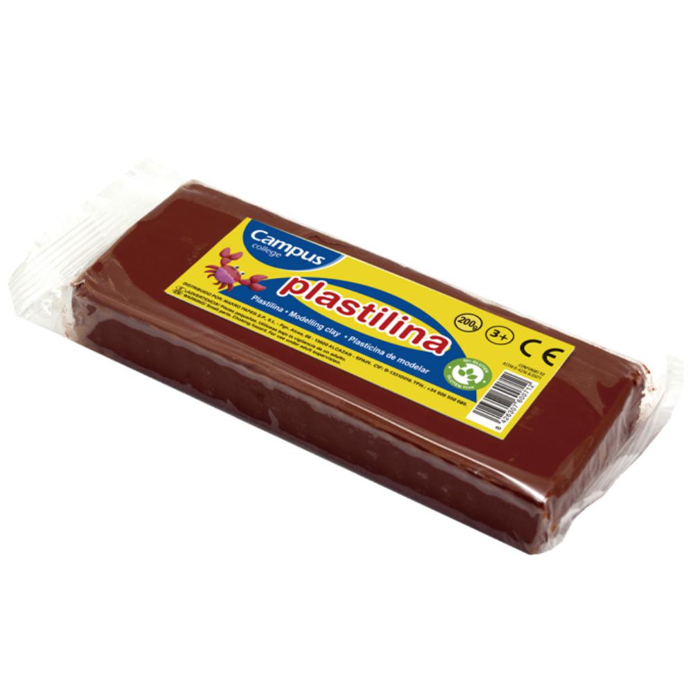 PLASTILINA MAKRO MED.200G MARRON