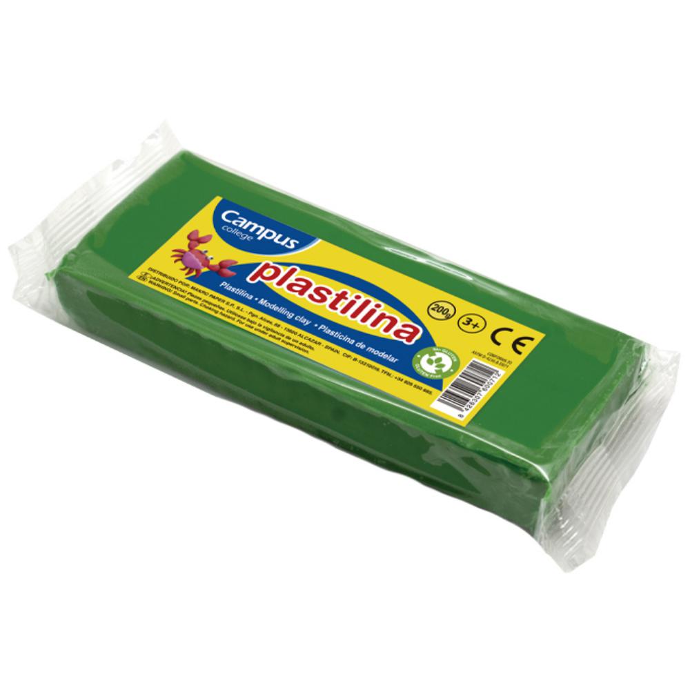 PLASTILINA MAKRO MED.200G VERDE CL