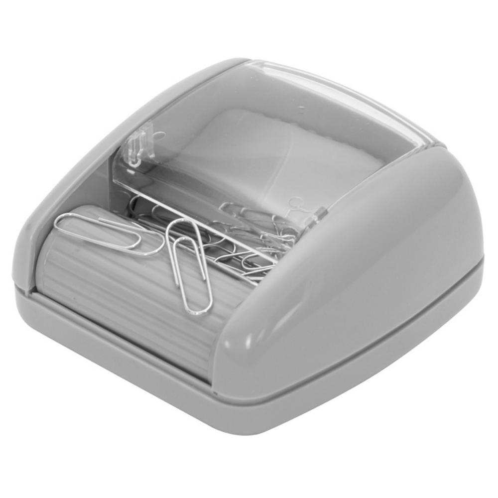 PORTACLIPS 340 RODILLO IMANTADO GRIS