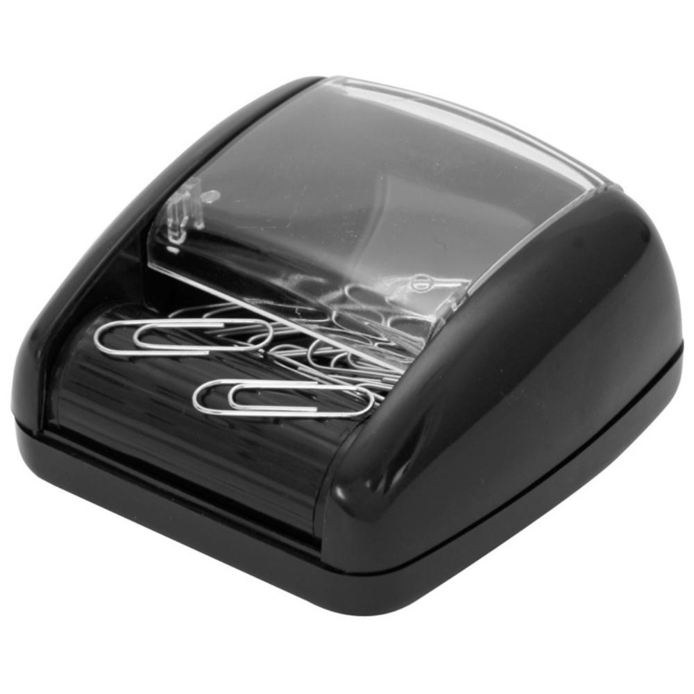 PORTACLIPS PLUS 340 RODILLO IMANTADO NEGRO