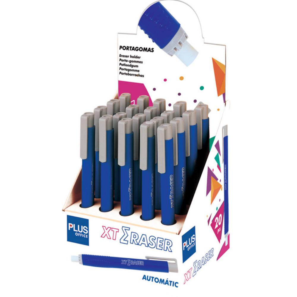 PORTAGOMAS PLUS OFFICE XT-ERASER AZUL