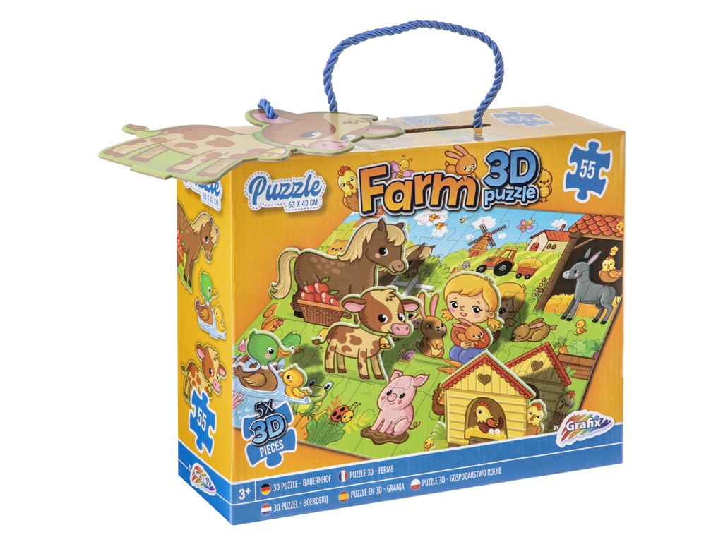 PUZZLE 3D GRANJA 55P.+5 FIGURAS