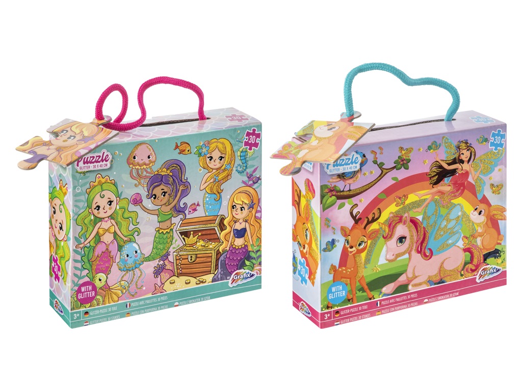 PUZZLE GLITTER 30 PIEZAS 400046