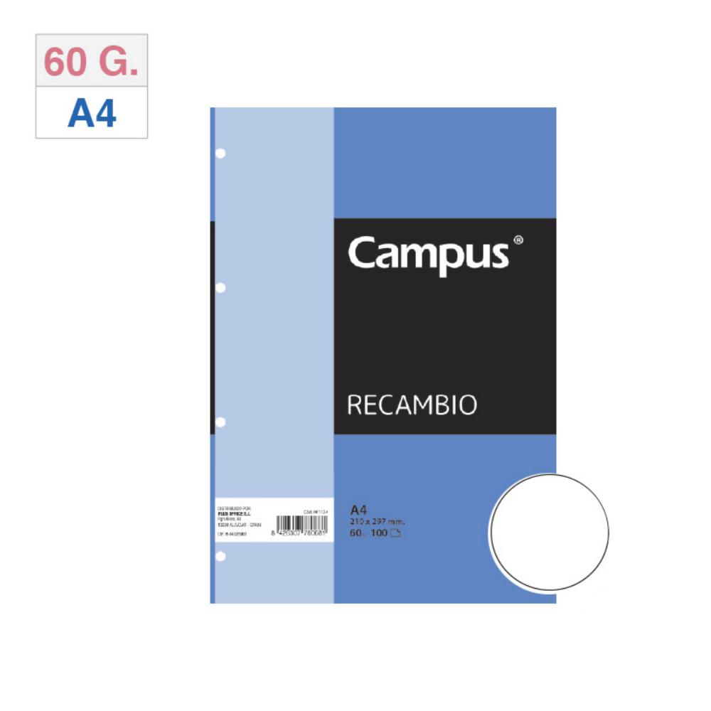 RECAMBIO A4 100H 4T LISO