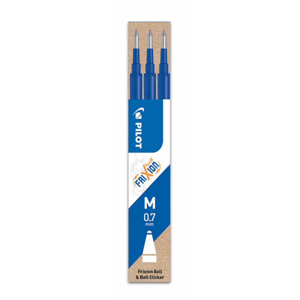 RECAMBIO BOLIGRAFO PILOT FRIXION BALL AZUL BLISTER 3 UD.