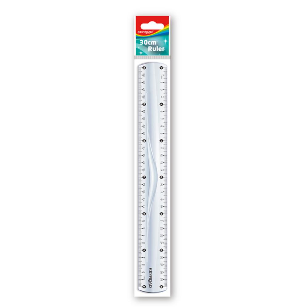 REGLA KEYROAD PLASTICO 30CM