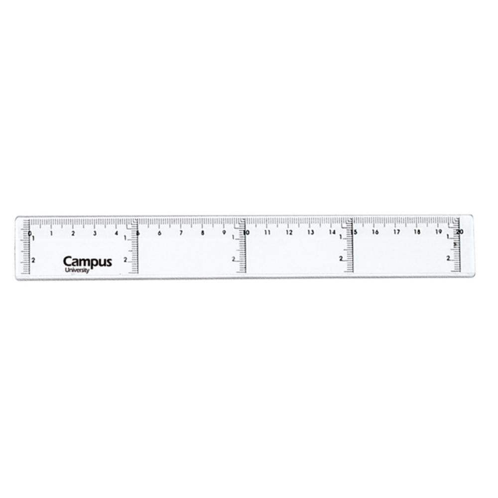REGLA PLASTICO 20 CM MAKRO PAPER