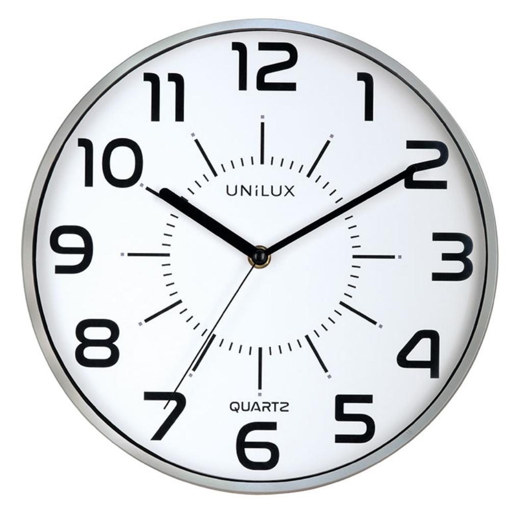 RELOJ PARED UNILUX POP GRIS ME