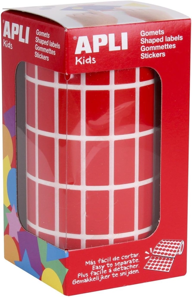 R.GOMETS RECTANGULAR 20X10 ROJO
