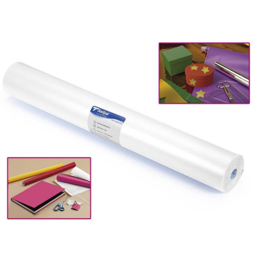 ROLLO PAPEL ADHESIVO BLANCO 0.50X20
