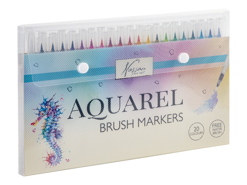 ROTULADOR ACUARELABLE 20COL + PINCEL DEPOSITO