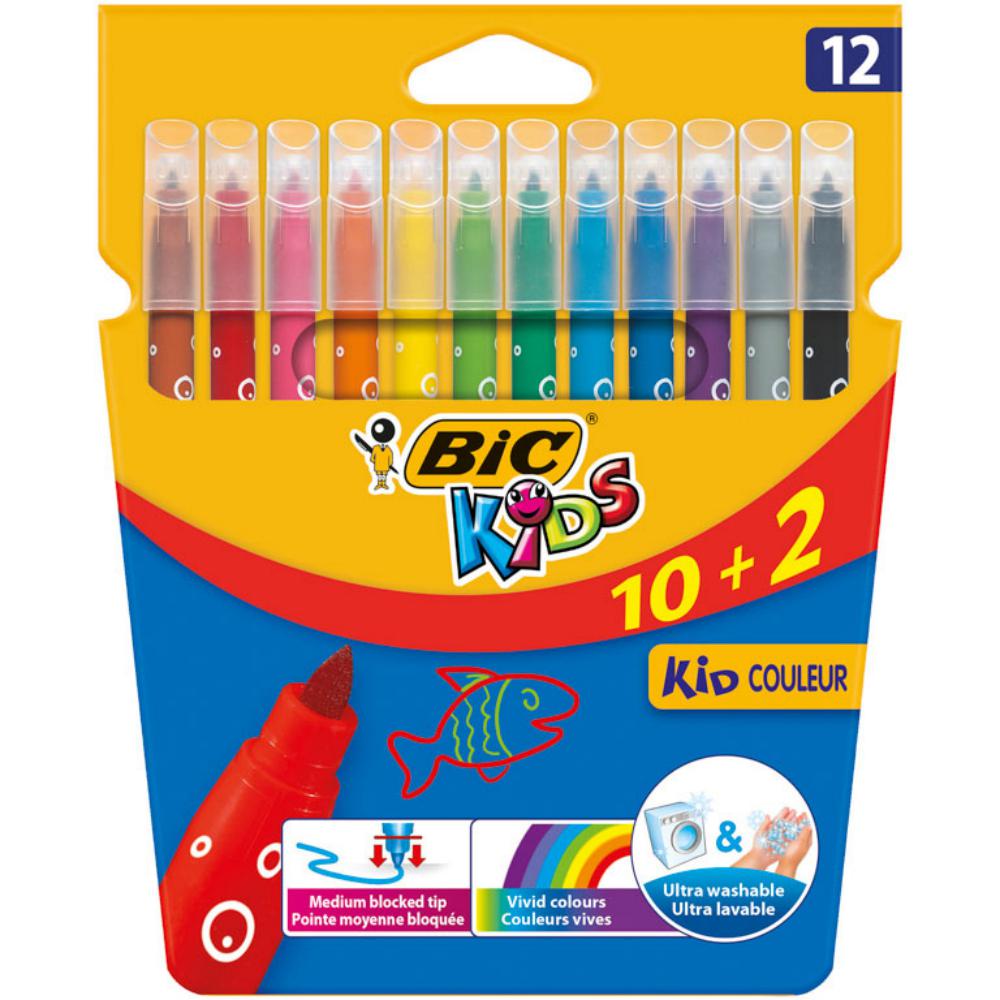 ROTULADOR BIC KID COULEUR 12CO