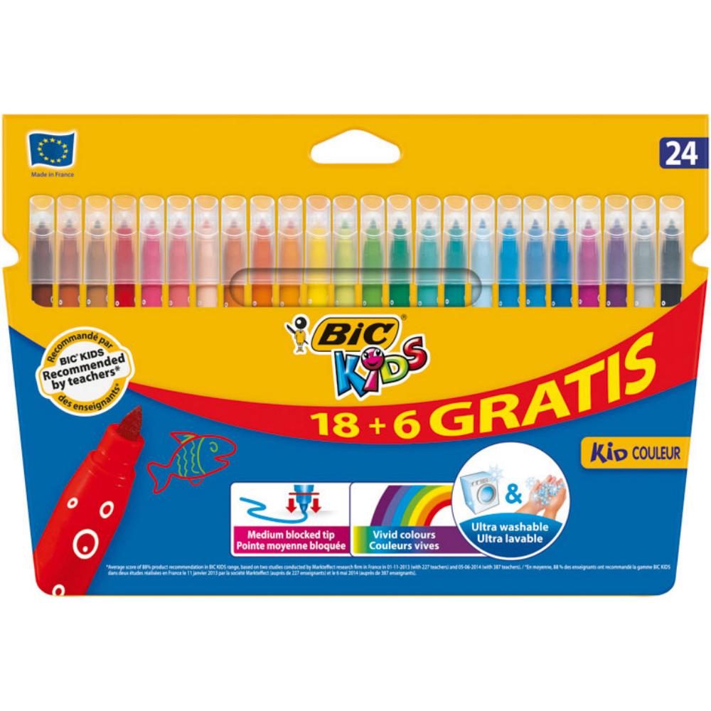 ROTULADOR BIC KIDS 24 COL