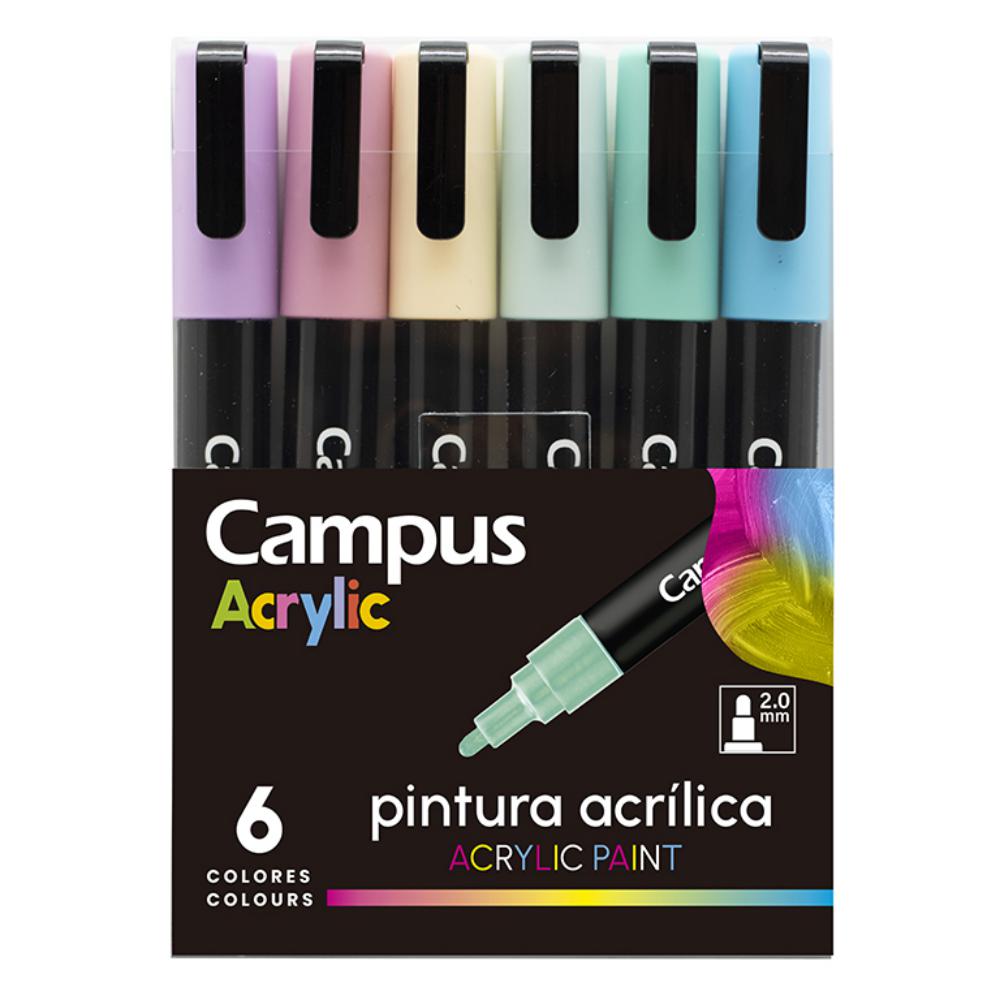 ROTULADOR CAMPUS ACRILICO PC-5M 6COL