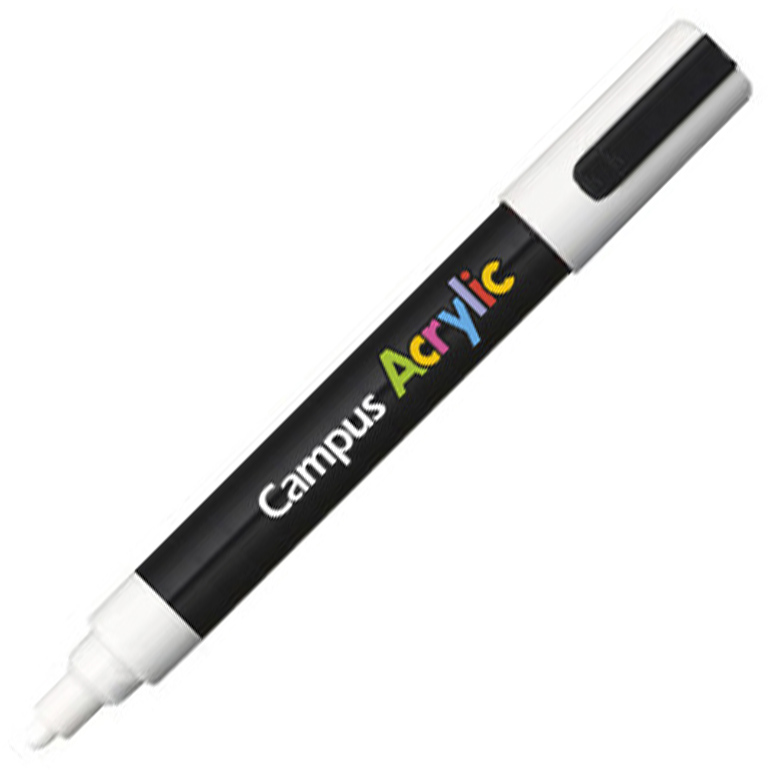 ROTULADOR CAMPUS ACRYLIC 2.5MM BLANCO