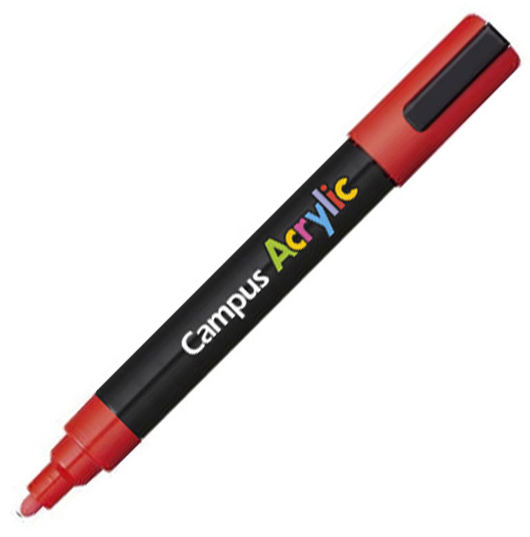ROTULADOR CAMPUS ACRYLIC 2.5MM ROJO