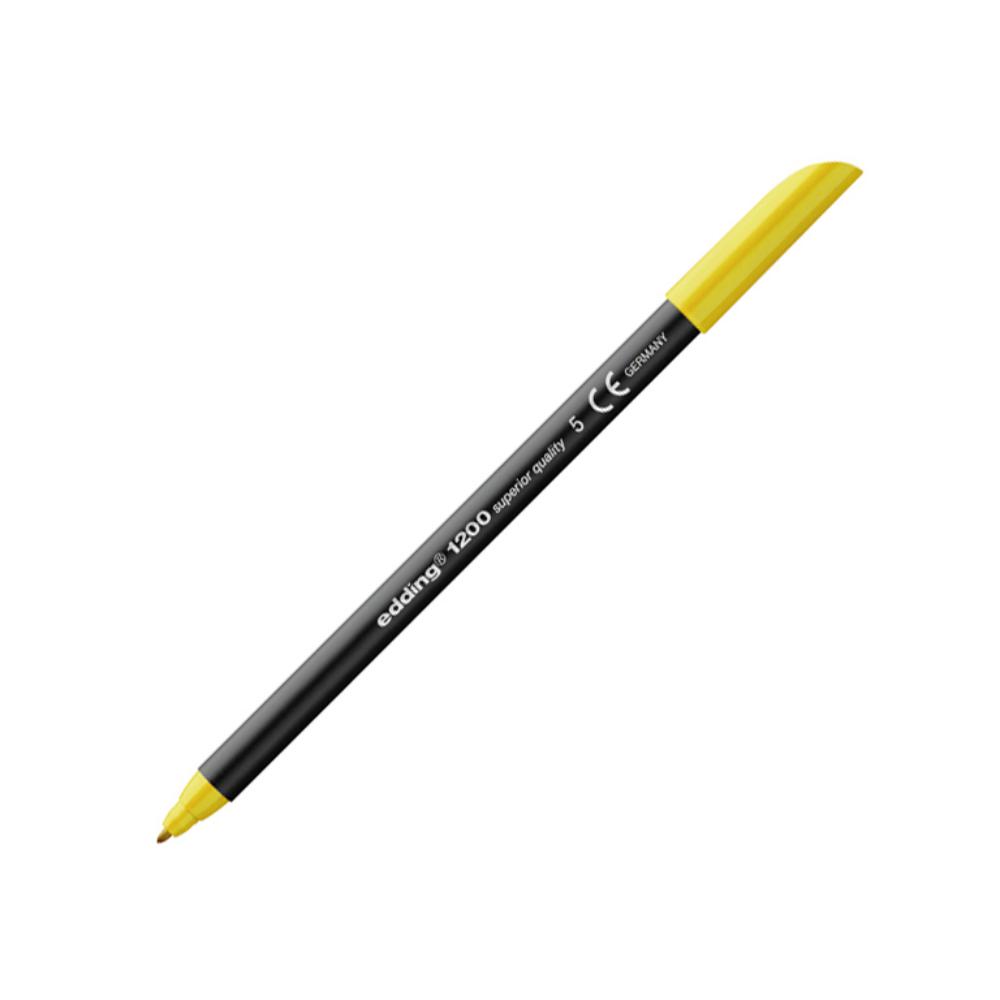 ROTULADOR PUNTA FIBRA EDDING 1200 AMARILLO