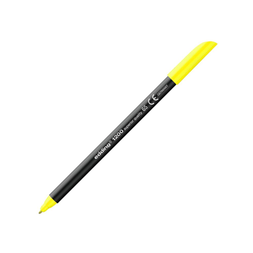 ROTULADOR PUNTA FIBRA EDDING 1200 AMARILLO NEON